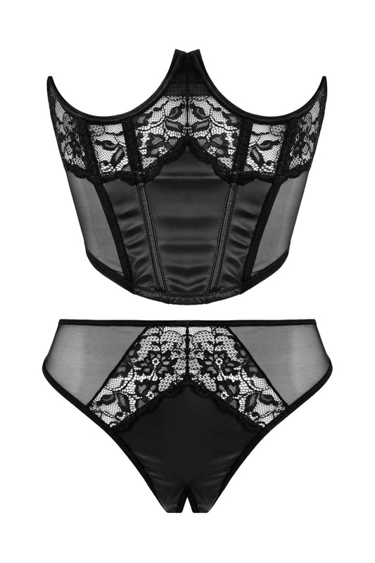 Medio corset y tanga tiara 